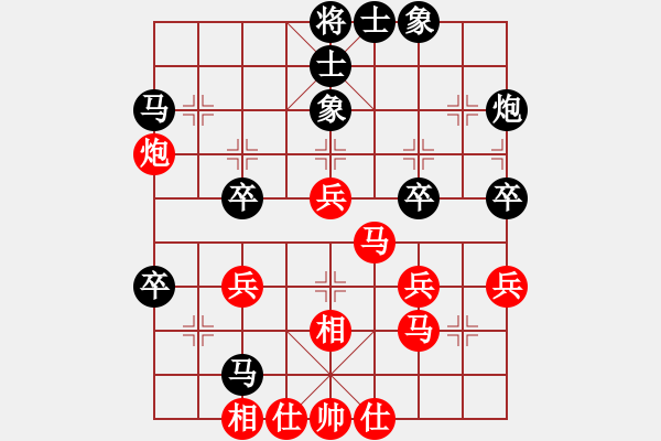 象棋棋譜圖片：iamtheking(5星)-負(fù)-cqbbjyyxf(8星) - 步數(shù)：40 