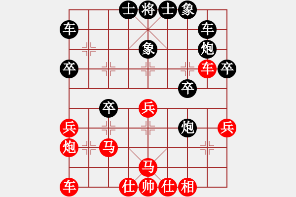 象棋棋譜圖片：bbboy002(8級)-勝-小車馬(1段) - 步數(shù)：30 