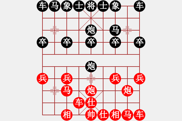 象棋棋譜圖片：趙秀才[紅] -VS- 橫才俊儒[黑]特級大師對局 - 步數(shù)：10 