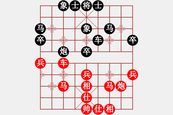 象棋棋譜圖片：山西永寧建設(shè)集團(tuán)有限公司 牛志峰 和 溫州市象棋協(xié)會(huì) 張彬騰 - 步數(shù)：37 