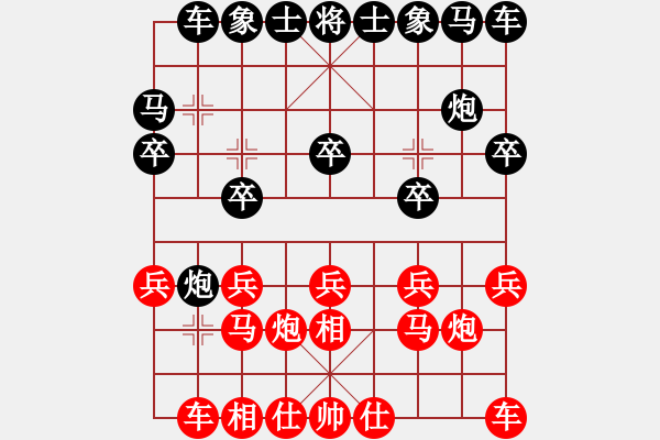 象棋棋谱图片：张凤鸣 先和 吴振明 - 步数：10 