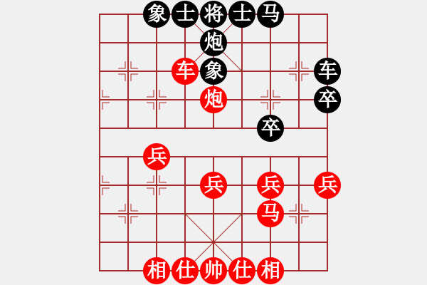 象棋棋譜圖片：bbboy002(6級(jí))-勝-贏盡天下(1段) - 步數(shù)：40 