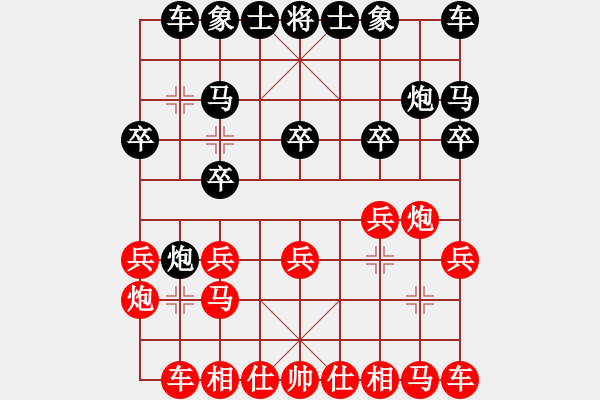 象棋棋譜圖片：起馬局巡河泡vs封車邊馬4唐山棋壇馬9段和錦州巴國(guó)忠月將 - 步數(shù)：10 