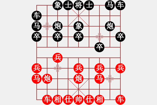 象棋棋譜圖片：測評 先手 - 步數(shù)：10 