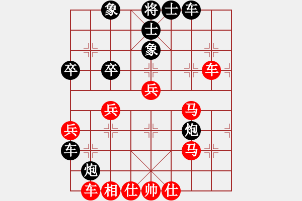 象棋棋譜圖片：無痕公子(月將)-和-飛鴻踏雪(人王) - 步數(shù)：40 