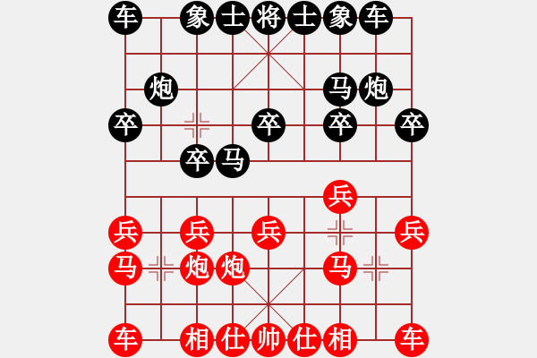 象棋棋譜圖片：2018.12.6.4后勝過宮炮五分鐘過客.pgn - 步數(shù)：10 