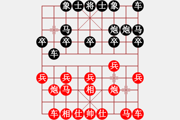 象棋棋譜圖片：第三輪第二場第四臺 綿陽王嘉儀先負自貢何奕風 - 步數(shù)：10 