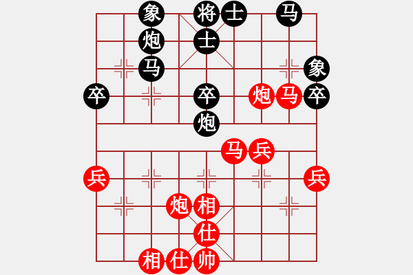 象棋棋譜圖片：涂料普高油漆貼線條業(yè)5-2先勝侯海濤業(yè)7-12018·7·23 - 步數(shù)：50 