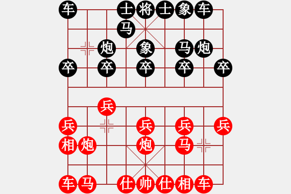 象棋棋谱图片：杭州 杜晨昊 和 河北 杨世哲 - 步数：10 
