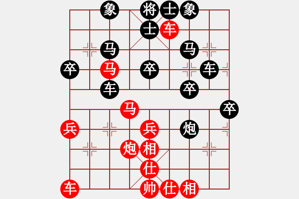 象棋棋譜圖片：柬埔寨 蘇什比 負(fù) 馬來(lái)西亞 陸光鐸 - 步數(shù)：40 