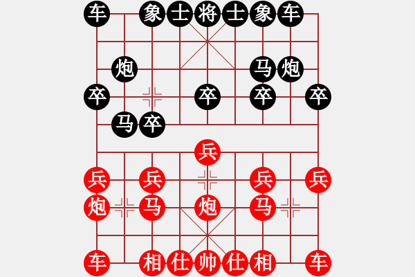 象棋棋譜圖片：11222局 C99-五九炮對屏風(fēng)馬-小蟲引擎24層 紅先和 旋九專雙核-大師 - 步數(shù)：10 