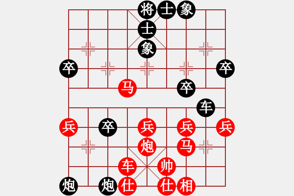 象棋棋譜圖片：大道至簡(jiǎn)ABC（業(yè)8-1）先勝李致斌（業(yè)8-2）202206071805.pgn - 步數(shù)：40 