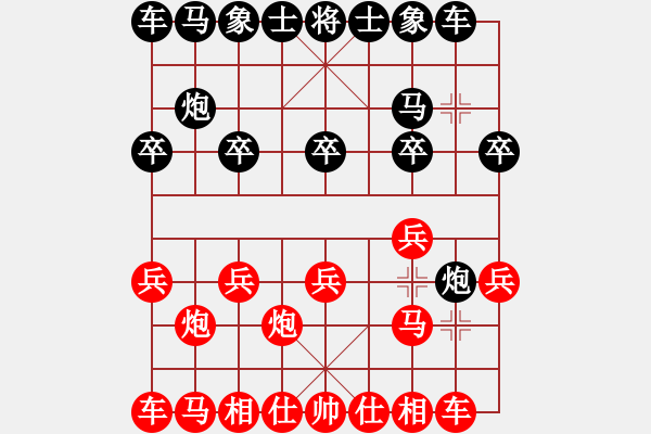 象棋棋譜圖片：（布局研究）過(guò)宮泡直車對(duì)左炮封車 后手 - 步數(shù)：7 