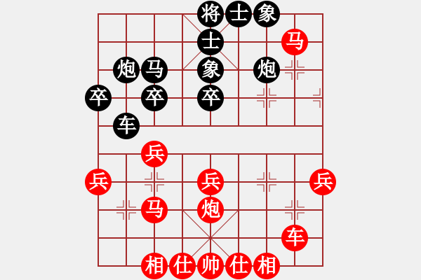 象棋棋譜圖片：懷杰(4段)-勝-東北貓(4段) - 步數(shù)：40 