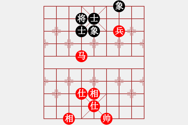 象棋棋譜圖片：7666局 A45-起馬互進七兵局-天天AI選手 紅先和 小蟲引擎23層 - 步數(shù)：120 