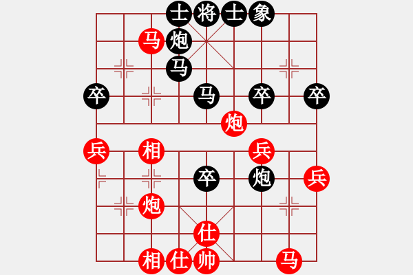 象棋棋譜圖片：肥強(2段)-勝-金兔(5段) 中炮進(jìn)三兵對左炮封車轉(zhuǎn)列炮 紅兩頭蛇 - 步數(shù)：50 