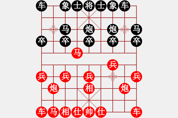 象棋棋譜圖片：仙人指路(業(yè)四升業(yè)五評測對局)我后勝 - 步數(shù)：10 