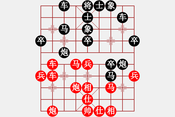 象棋棋譜圖片：膠東小馬哥(8段)-勝-煮酒論棋雄(9段) - 步數(shù)：40 