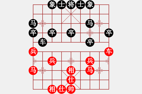 象棋棋譜圖片：ytwxy(5r)-負(fù)-紅色警衛(wèi)隊(duì)(初級(jí)) - 步數(shù)：30 