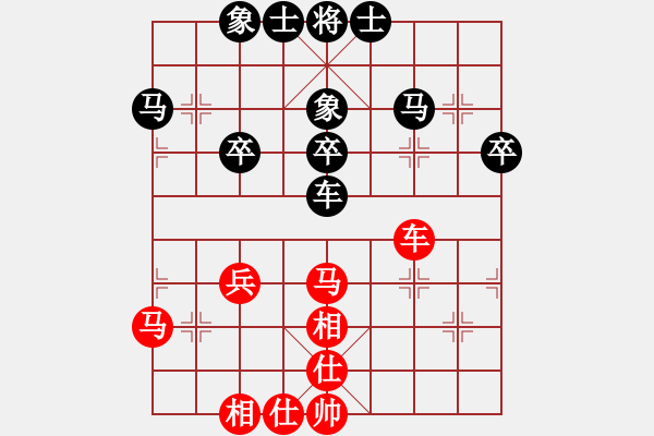 象棋棋譜圖片：ytwxy(5r)-負(fù)-紅色警衛(wèi)隊(duì)(初級(jí)) - 步數(shù)：40 