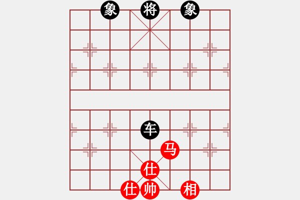 象棋棋谱图片：例和残局 五、马双仕单相和单车 - 步数：0 