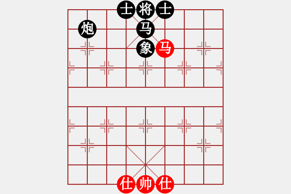 象棋棋譜圖片：Checkmate with Horse - 步數(shù)：1 