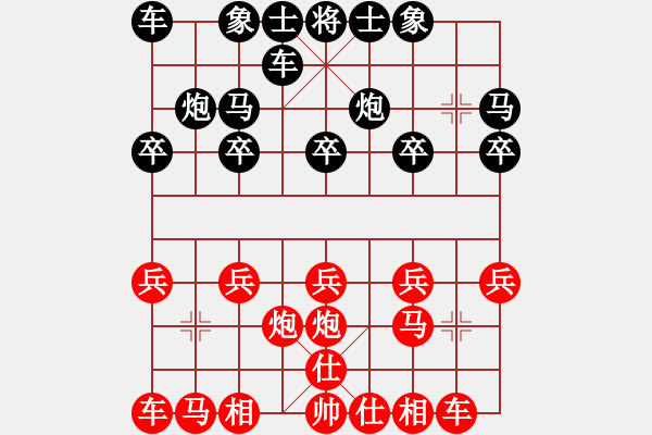 象棋棋譜圖片：猛虎王[2455855135] -VS- 金鉤炮[2362086542] - 步數(shù)：10 