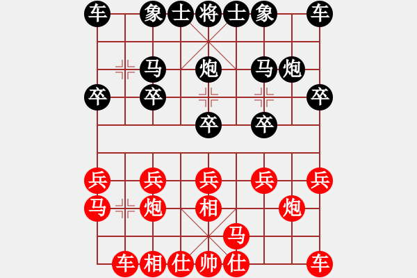 象棋棋譜圖片：淄博張利執(zhí)黑-東營(yíng)劉學(xué)偉 - 步數(shù)：10 