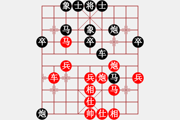 象棋棋譜圖片：駿馬圖(3段)-負-buakhao(1段) - 步數(shù)：40 