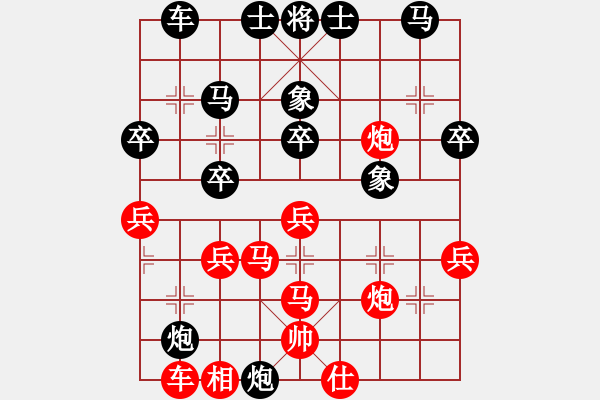 象棋棋譜圖片：我愛小胖[705642105] -VS- 峽[2877323858] - 步數(shù)：36 