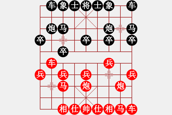 象棋棋谱图片：韩勇 先和 王鑫海 - 步数：10 