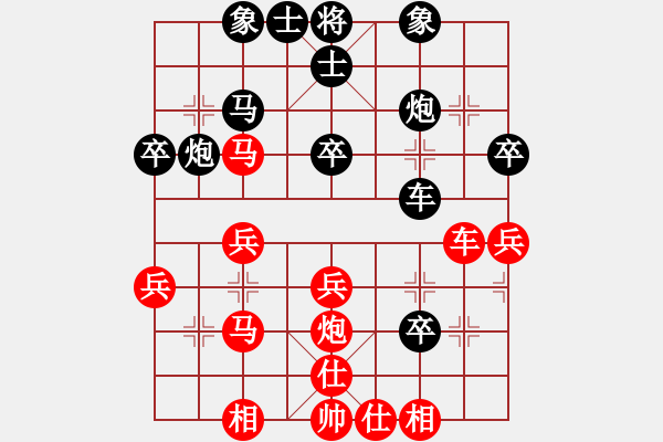 象棋棋譜圖片：fengmei(6級)-勝-bbboy002(2級) - 步數(shù)：40 