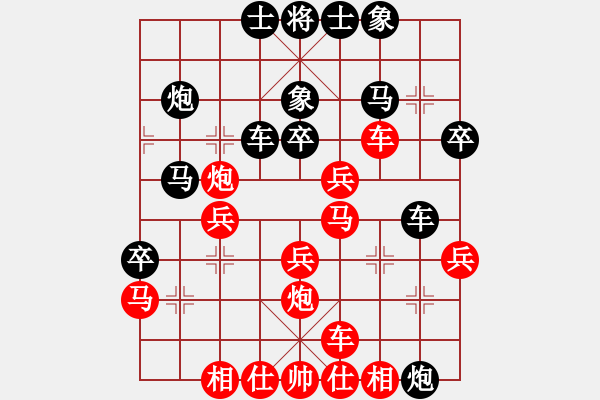 象棋棋譜圖片：中原棋王趙(9級(jí))-負(fù)-品茗五號(hào)(5r) - 步數(shù)：30 