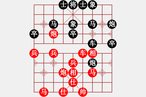 象棋棋譜圖片：桐黃縱隊(duì)(3段)-負(fù)-云中仙子(4級) - 步數(shù)：30 