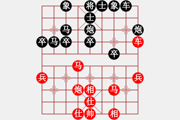 象棋棋譜圖片：御林葷(6級(jí))-負(fù)-烽火連年(2級(jí)) - 步數(shù)：30 