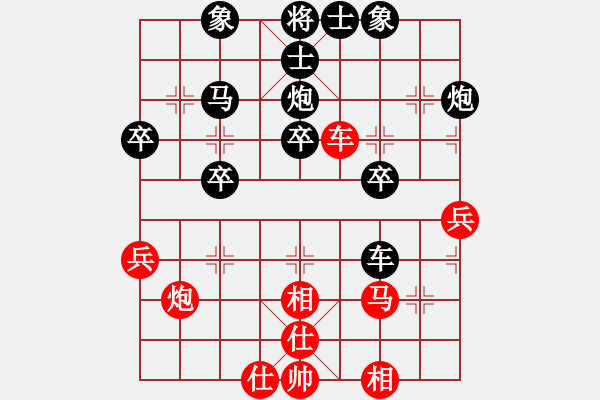 象棋棋譜圖片：御林葷(6級(jí))-負(fù)-烽火連年(2級(jí)) - 步數(shù)：40 