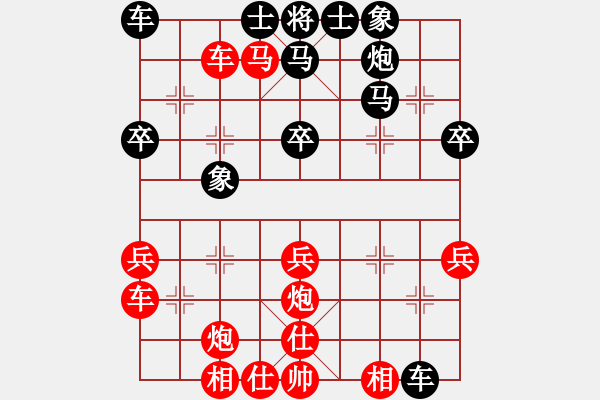 象棋棋譜圖片：Phao Dau Tot 7 Qua Ha Xe. Binh Phong Ma Hau V3.5 - 步數(shù)：40 