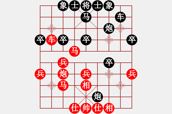 象棋棋譜圖片：石欠人木幾(5段)-負(fù)-dashanghai(4段) - 步數(shù)：30 