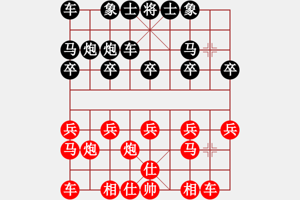 象棋棋谱图片：第05轮 第02台 宁波 王志安 先和 太原 毋君临 - 步数：10 