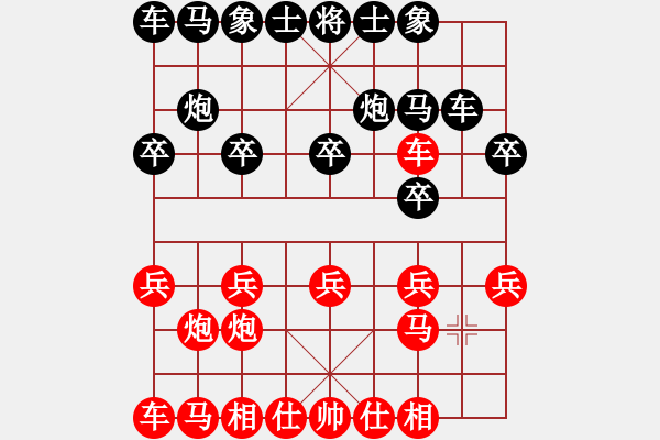 象棋棋譜圖片：梅花棋士(日帥)-和-帥淇(天帝) - 步數(shù)：10 