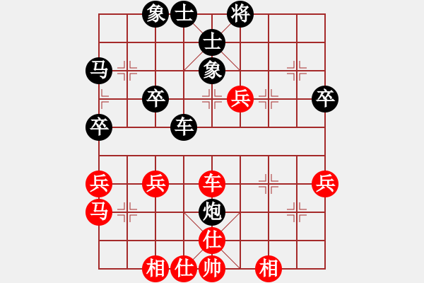 象棋棋譜圖片：3629130[紅] -和-行者必達 [黑]【順炮直車對橫車 紅過河車】 - 步數(shù)：70 