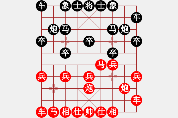 象棋棋譜圖片：onㄨlove[237250558]黑先勝-VS-愛(ài)哭的女孩[1341976027]紅 - 步數(shù)：10 