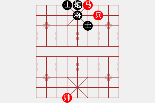 象棋棋譜圖片：第3章 馬兵殘棋技巧 第1節(jié) 馬兵對(duì)炮卒 例3-1 - 步數(shù)：5 