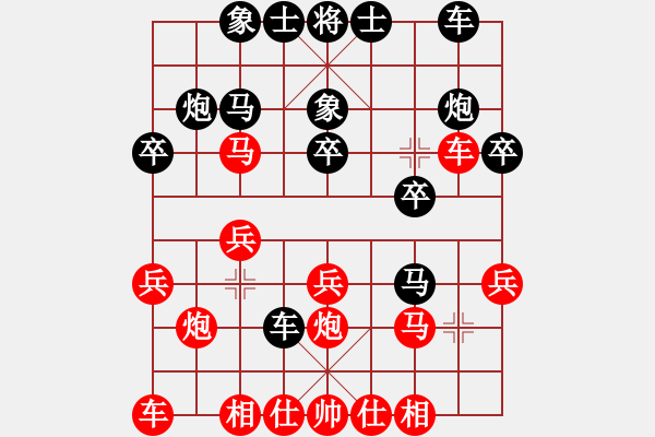 象棋棋譜圖片：20161024 先負(fù)劉銳 中炮過(guò)河車(chē)對(duì)屏風(fēng)馬左馬盤(pán)河飛左象 紅車(chē)二平四 - 步數(shù)：20 