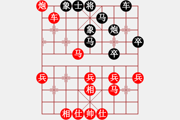 象棋棋譜圖片：‖棋家軍‖[474177218] -VS- 小三妹[1169575431] - 步數(shù)：40 