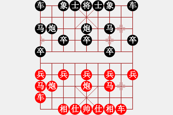 象棋棋譜圖片：小李刀(2段)-勝-散仙游(4段) - 步數(shù)：10 