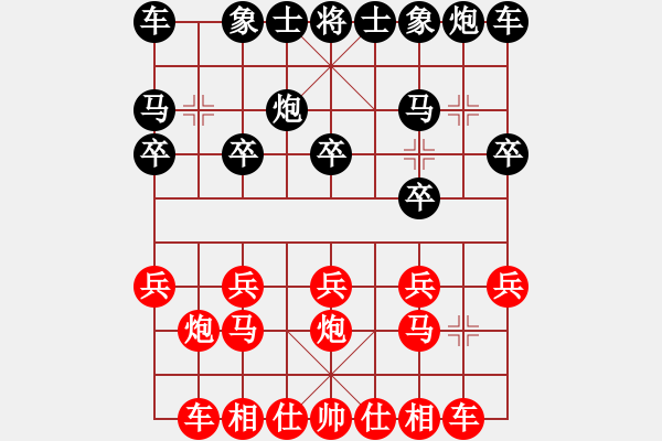 象棋棋譜圖片：葬心紅勝a3261166【中炮對進(jìn)左馬】 - 步數(shù)：10 