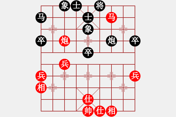 象棋棋譜圖片：?jiǎn)翁狁R[315493724] 和 順其自然[63498355] - 步數(shù)：60 