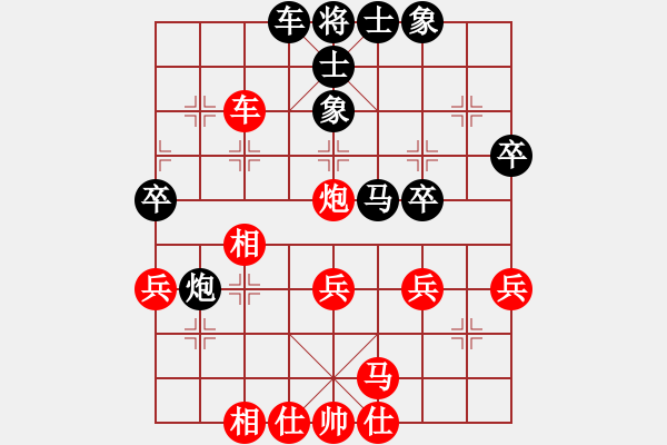 象棋棋譜圖片：nguyenduy(8段)-和-xiaobei(7段) - 步數(shù)：40 