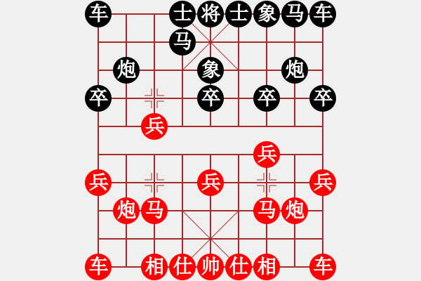 象棋棋譜圖片：思雨大師讓兩先勝 我心飛揚 - 步數(shù)：10 